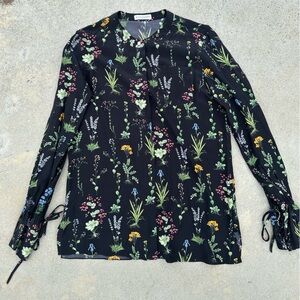 Altuzarra Black Floral Blouse - EUC